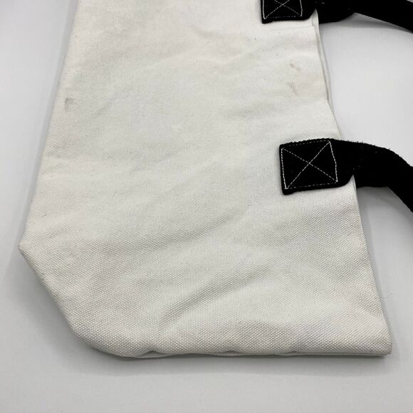 Vintage Disney Large Canvas Tote Bag Flower Peace Silhouette Mickey Hippy Boho - Picture 5 of 13